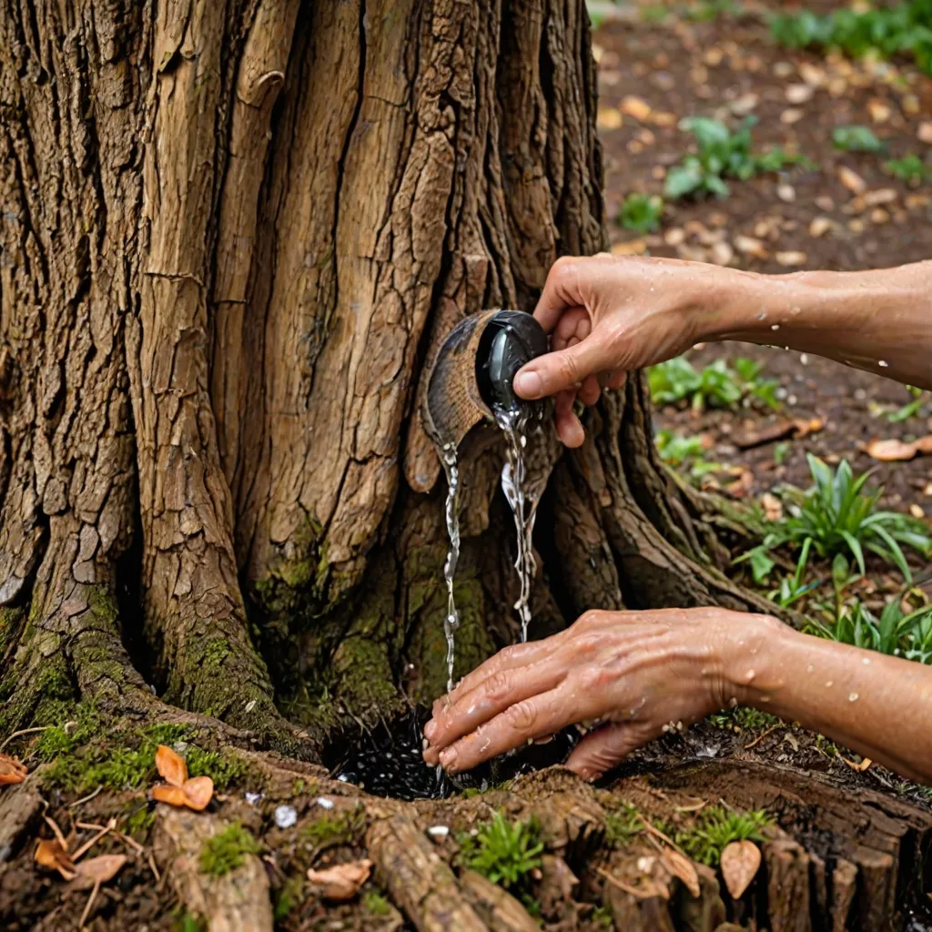 Czym podlać drzewo, żeby uschło? Domowe sposoby.