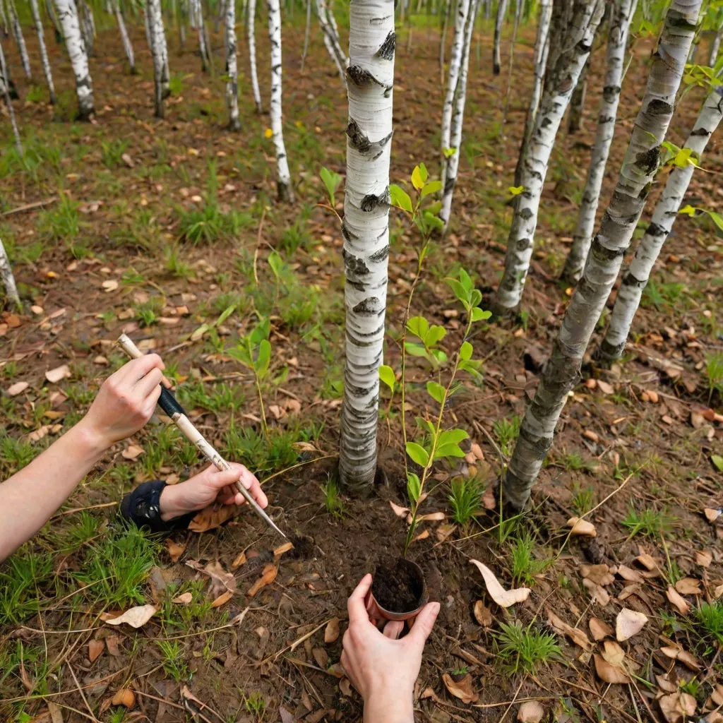 Sadzenie brzozy: Jakie odległości zachować?